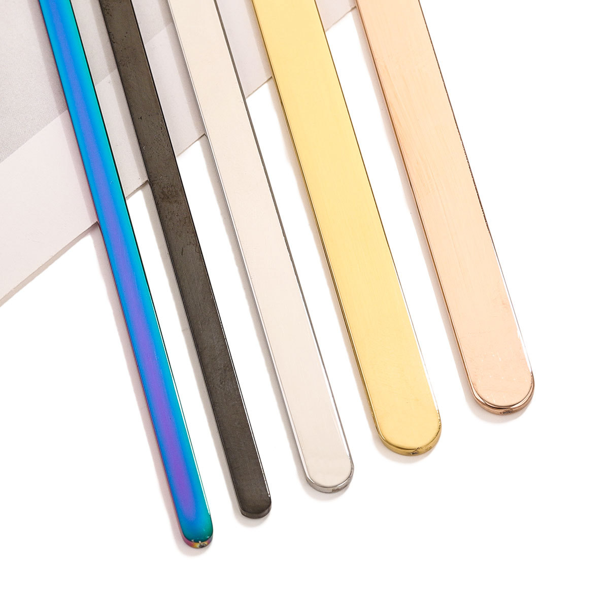 Open Cuff Bangle Mirror Polishe Stainless Steel Rectangle Customized Strips Name ID Tag Accessories