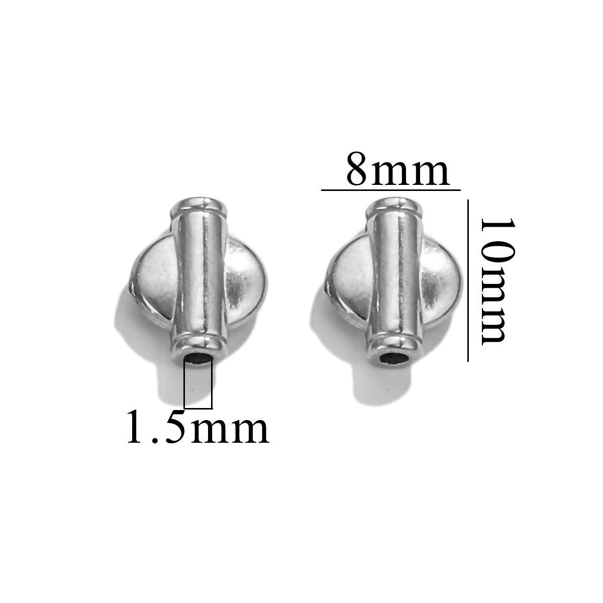 Stainless Steel Vintage Rune Beads Butterfly Feather Wings Buddha Beads 18K Gold plated pvd DIY Bracelet Jewelry Making