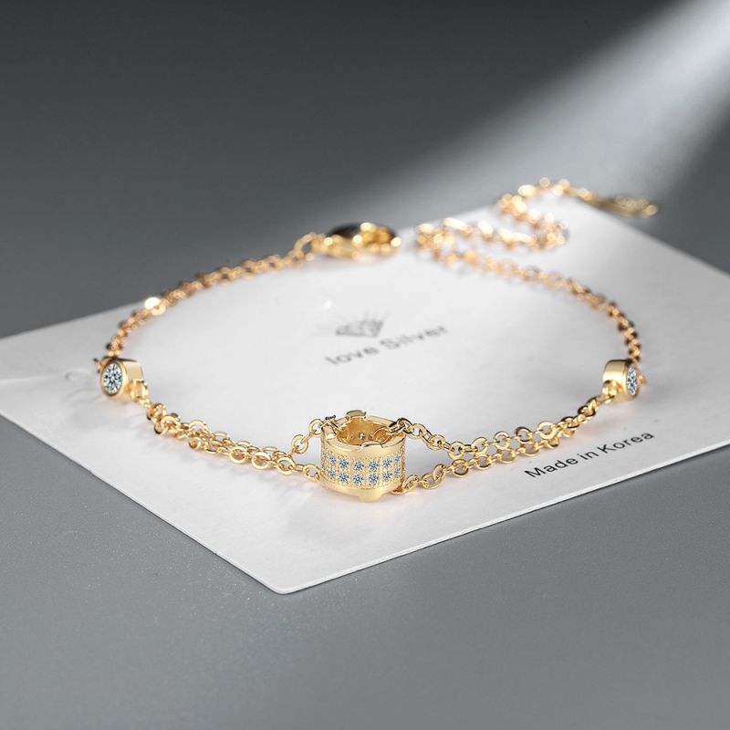 Fine Bracelet For Women Diamond Elegant Chain Bracelet Wedding Jewelry