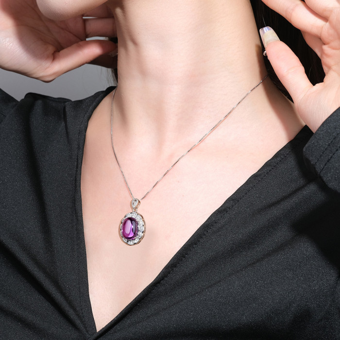 2025 Trend Vintage apphire Necklace Pendant Ring Earrings Wedding Party Fine Jewelry for Women Gift Accessories