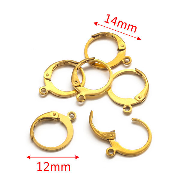 Stainless Steel French Hook Ear Hook Jewelry Hook Ear Clip Earrings Titanium Steel DIY Jewelry Accessories Wholesale