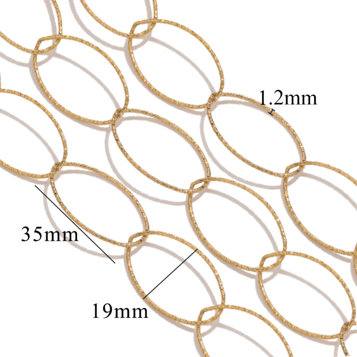 Stainless Steel DIY Chains Accessories Gold-plated Suitable for Making Necklaces Bracelets Jewelry Making Materials Wholesale