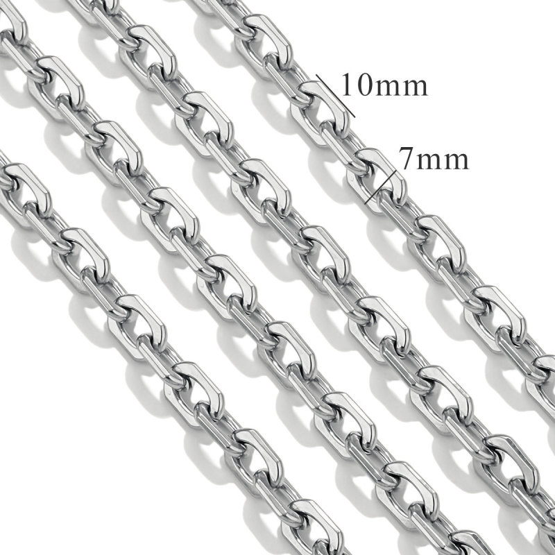 PVD Gold Plated Stainless Steel Thick Large Heavy Chains for Jewelry Making Necklace Bracelet DIY Jewelry Chain Finding