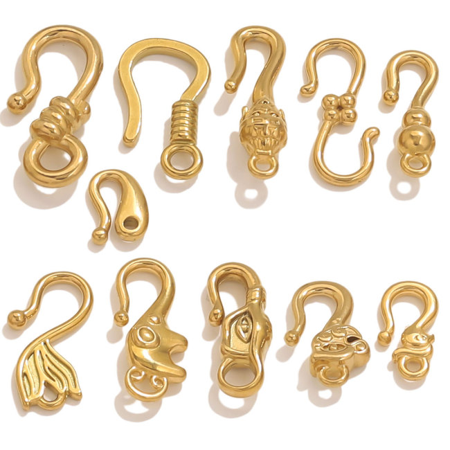 Stainless Steel S-shaped Clasp Connectors For Bracelet Nacklace Jewelry Hooks Clasps Making Machine DIY Jewelry Connection