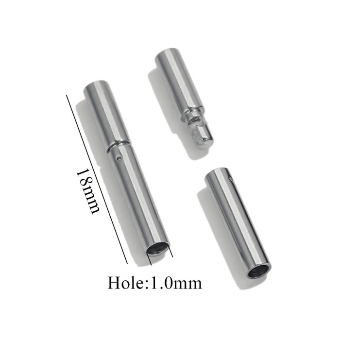 Stainless Steel Clasps Gold Silver Rose Gold Color Leather Cord End Connector for DIY Necklace Bracelet Jewelry Making