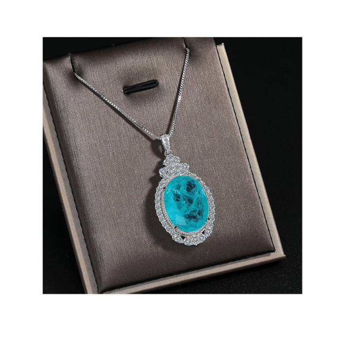 New Luxury Design Jewelry Full of Diamond Jewelry Women's Necklace Women