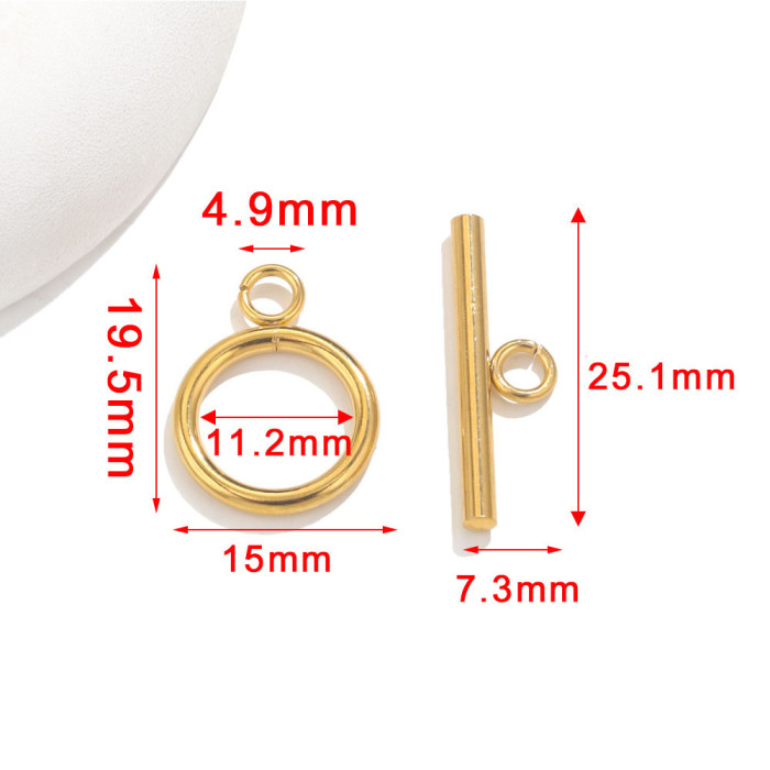 Stainless Steel OT Clasps Connectors for Bracelet Necklace DIY Toggle Clasps Buckle Jewelry Making Supplies Connector