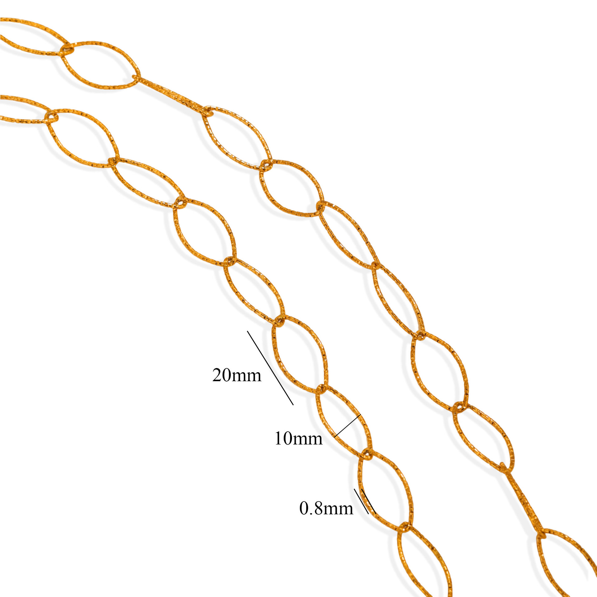 Stainless Steel DIY Chains Accessories Gold-plated Suitable for Making Necklaces Bracelets Jewelry Making Materials Wholesale