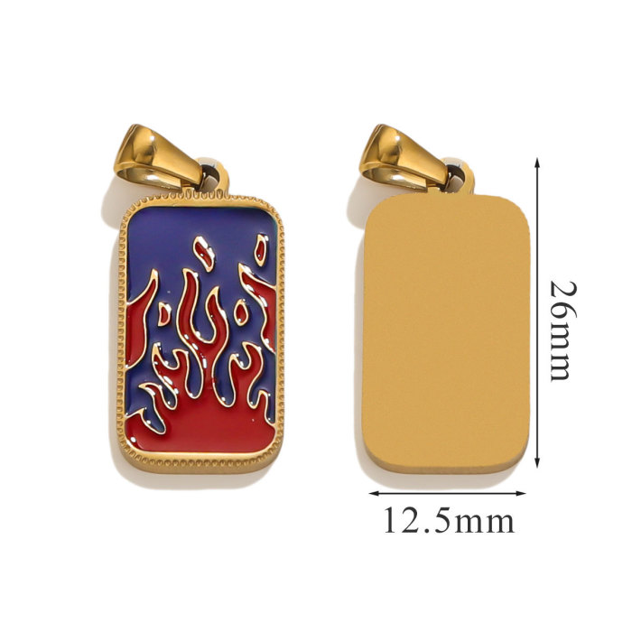 Stainless Steel Tarot Tags Star Moon Pendant DIY Jewelry Fashion Charm Orb Manufacturing Accessories Wholesale