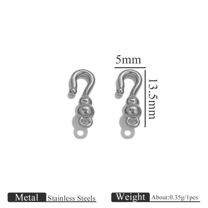 Stainless Steel S-shaped Clasp Connectors For Bracelet Nacklace Jewelry Hooks Clasps Making Machine DIY Jewelry Connection