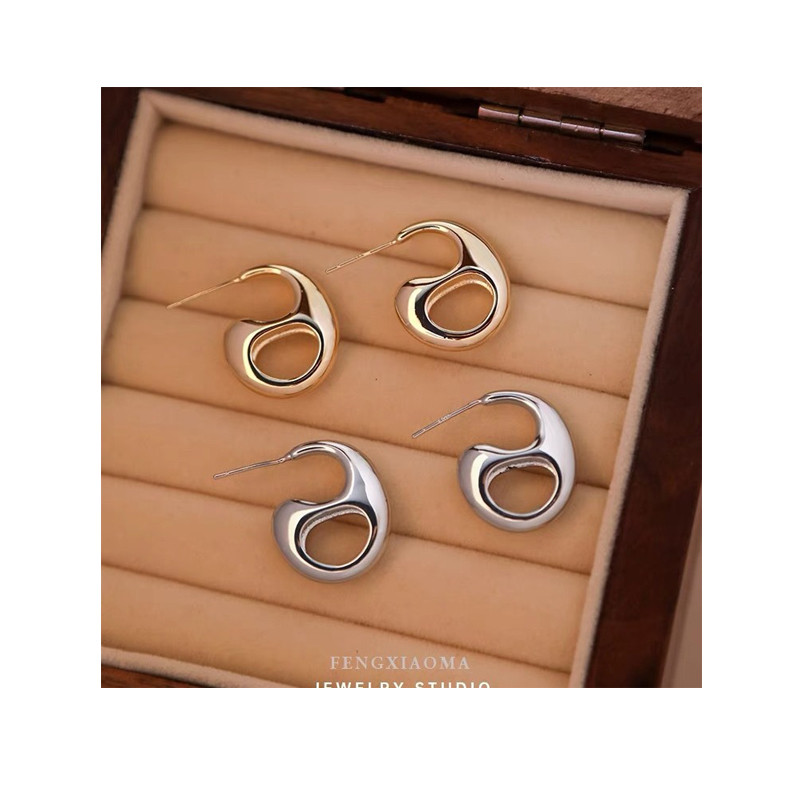 New Fashion Gold Silver Colour Geometry for Women Personality Originality Pendant Earrings Party Jewelry Accessories