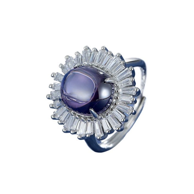 Luxury Birthday Jewelry Wedding Zircon ring Dating Gift For Women