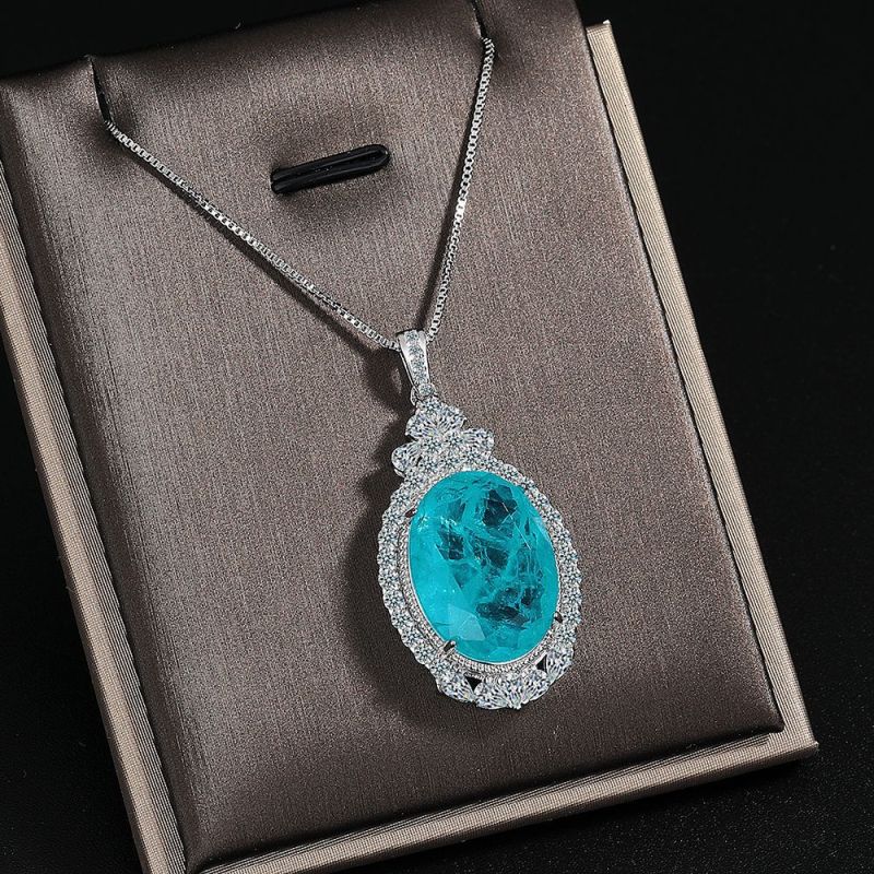 New Luxury Design Jewelry Full of Diamond Jewelry Women's Necklace Women