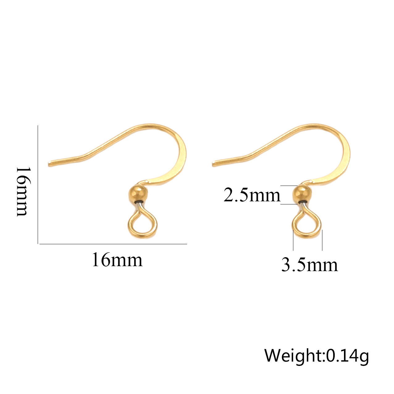 Stainless Steel Earrings Hook for Jewelry Making Hypoallergenic Women Dangle Cross Earring Clasps Fittings Diy Finding
