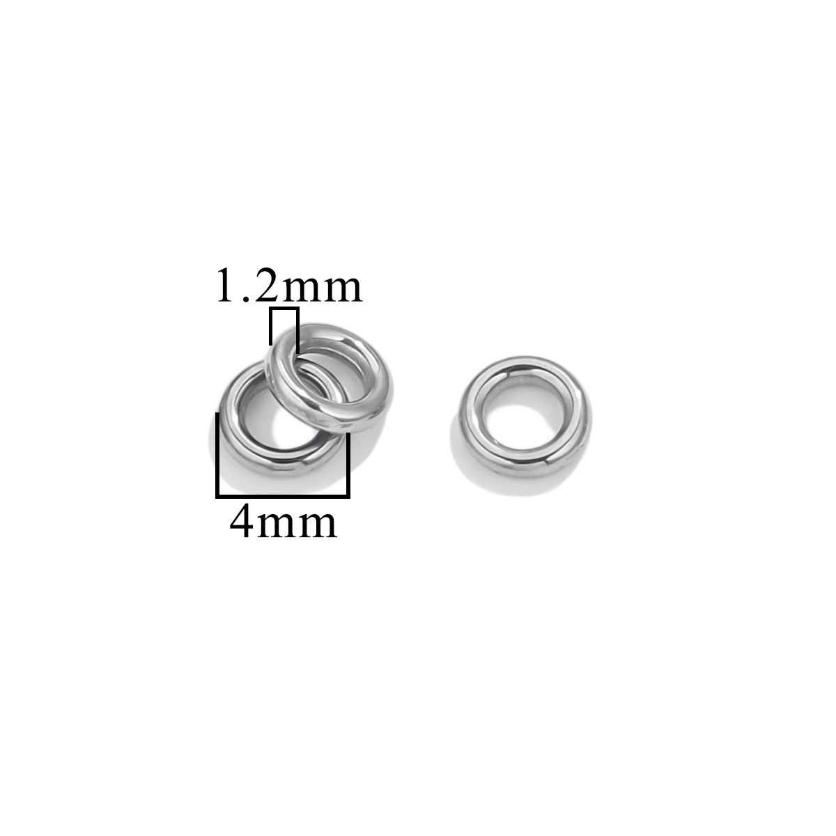 Gold Stainless Steel Ring Closed Ring Connector, Suitable for DIY Jewelry Accessories Production Wholesale Good