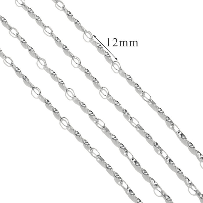 Stainless Steel 18K Gold Plated Titanium Steel Chain Accessories Non-Discoloring Ins Style Fashion Jewelry Accessories