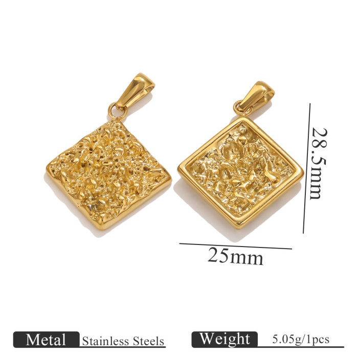Gold Stainless Steel Shell Cross Pendant Fashion Charm DIY Jewelry Accessories Wholesale Direct Sales