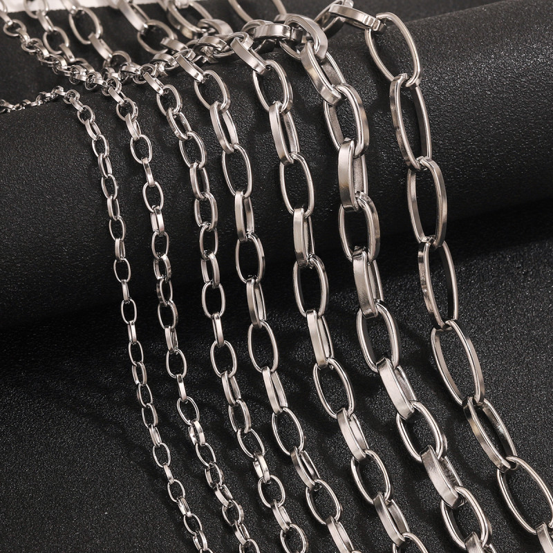 Stainless Steel Natural Crystal Chain Charm Yellow Red Green Crystal DIY Charm Necklace Bracelet Connector Accessories