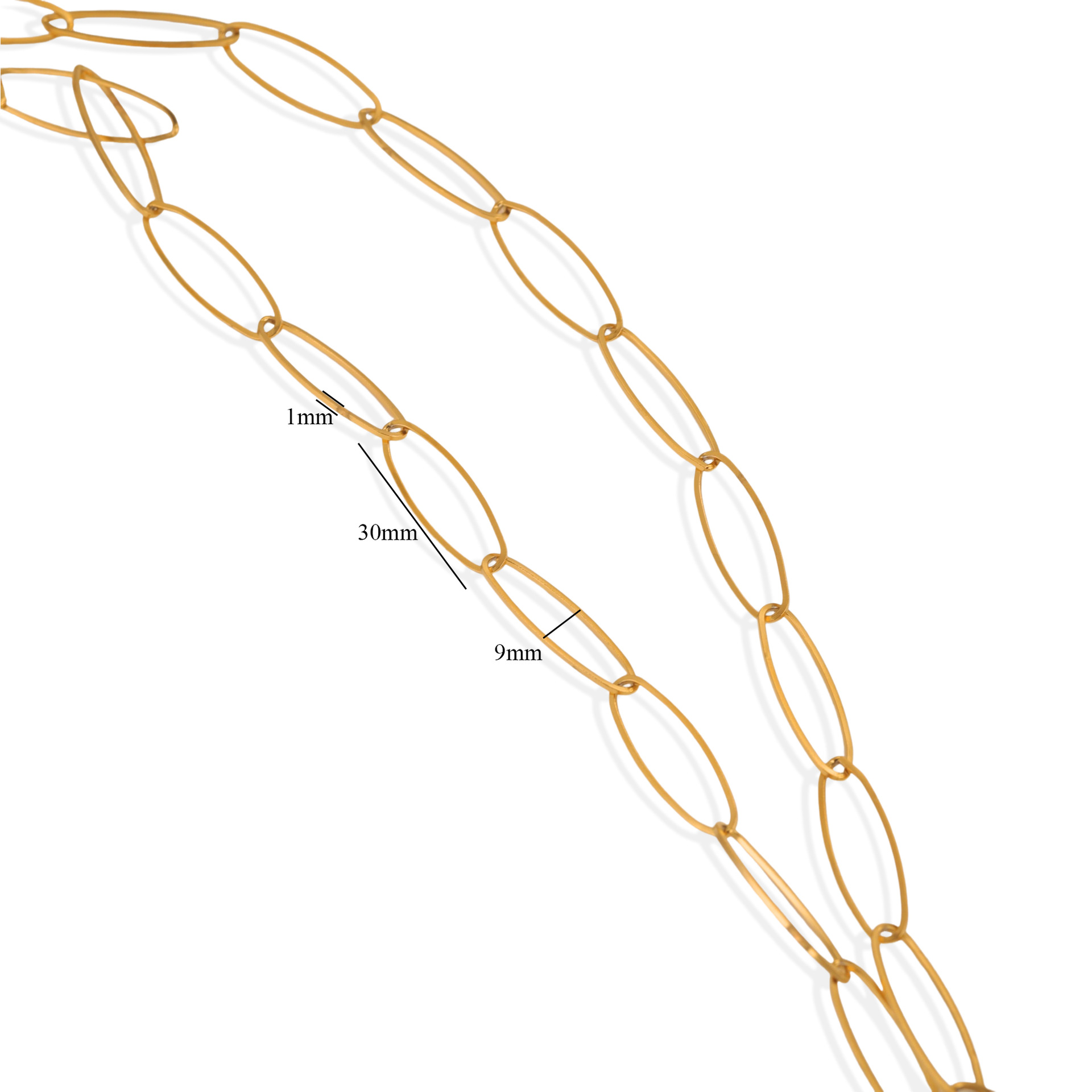 Stainless Steel DIY Chains Accessories Gold-plated Suitable for Making Necklaces Bracelets Jewelry Making Materials Wholesale