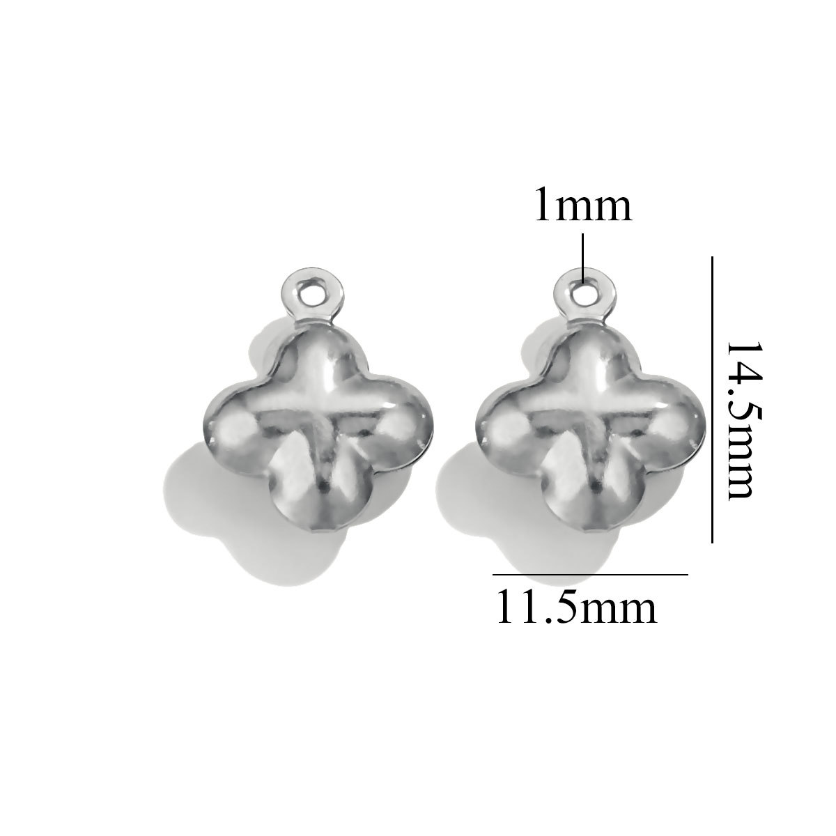 Stainless Steel Hollow Five-pointed Star Moon Pendant Waterproof Pvd Gold Plated Charm DIY Charm Earrings Chain Jewelry Making