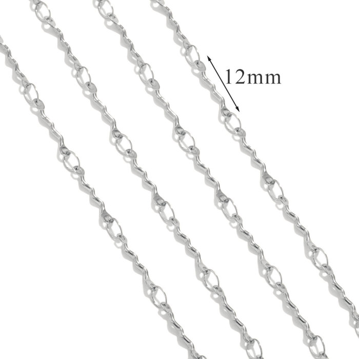 Stainless Steel 18K Gold Plated Titanium Steel Chain Accessories Non-Discoloring Ins Style Fashion Jewelry Accessories
