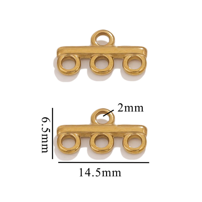 Stainless Steel Layer Clasp Bails Connector DIY Jewelry Bracelet Necklace Layering Clasp for Jewelry Connector Charm Bulk