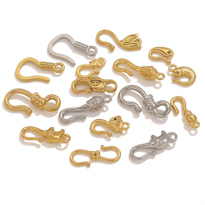 Stainless Steel S-shaped Clasp Connectors For Bracelet Nacklace Jewelry Hooks Clasps Making Machine DIY Jewelry Connection