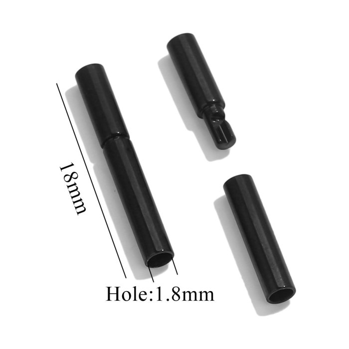 Stainless Steel Clasps Gold Silver Rose Gold Color Leather Cord End Connector for DIY Necklace Bracelet Jewelry Making