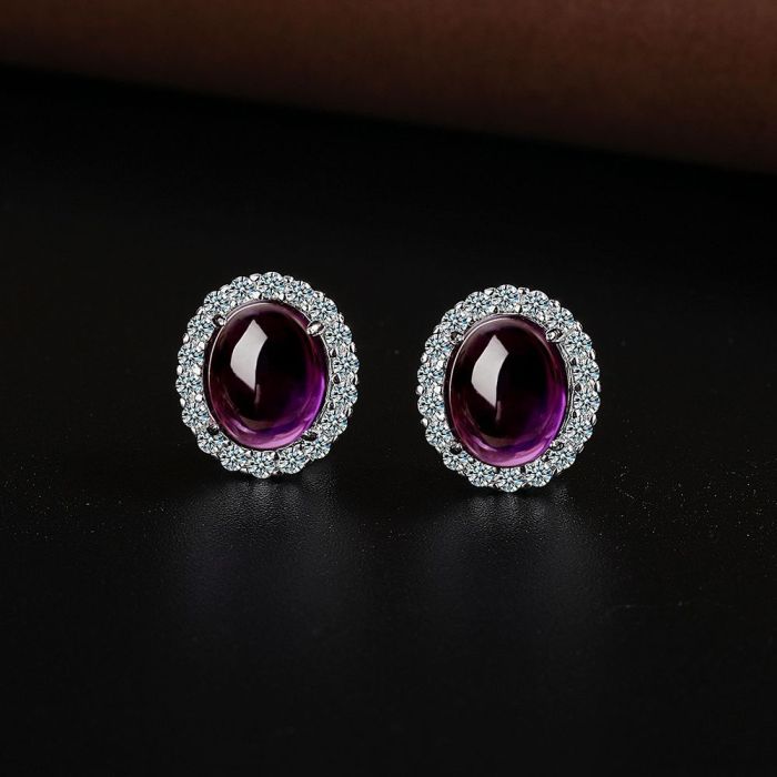 High Quality Gem Necklace Earring Ring Chain Fashion Jewelry for Women Wedding Birthday Gifts