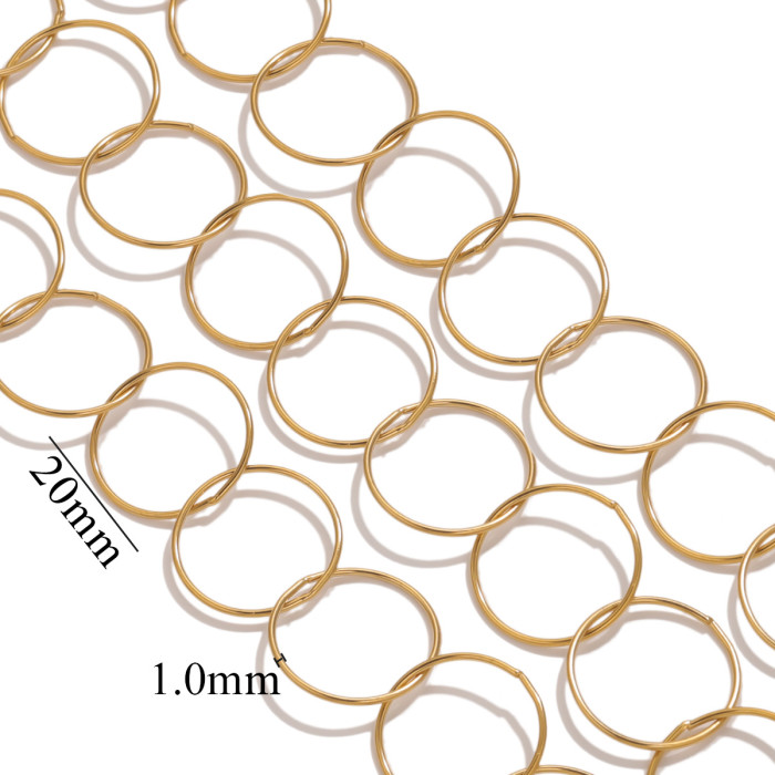 Stainless Steel DIY Chains Accessories Gold-plated Suitable for Making Necklaces Bracelets Jewelry Making Materials Wholesale