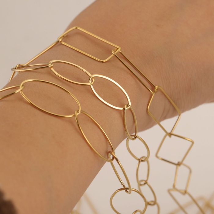 Stainless Steel DIY Chains Accessories Gold-plated Suitable for Making Necklaces Bracelets Jewelry Making Materials Wholesale