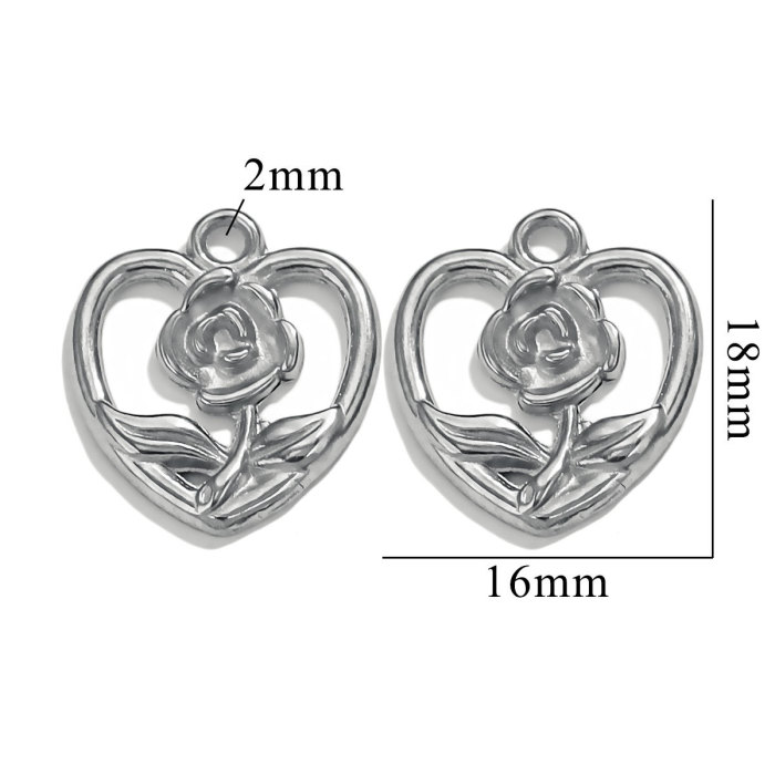 Stainless Steel Animal Pendant Dinosaur Owl Elephant Snake Lizard Charms for DIY Earrings Necklace Bracelets Jewelry Making