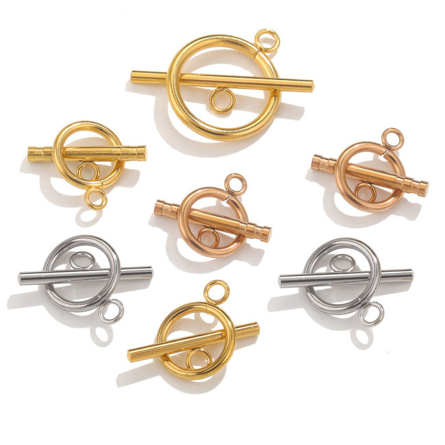 Stainless Steel OT Clasps Connectors for Bracelet Necklace DIY Toggle Clasps Buckle Jewelry Making Supplies Connector