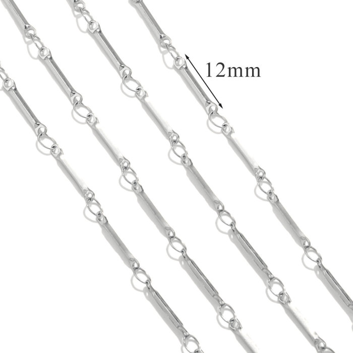 Stainless Steel 18K Gold Plated Titanium Steel Chain Accessories Non-Discoloring Ins Style Fashion Jewelry Accessories