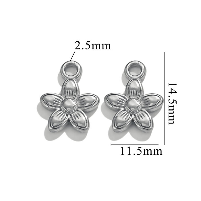 Stainless Steel Animal Pendant Dinosaur Owl Elephant Snake Lizard Charms for DIY Earrings Necklace Bracelets Jewelry Making