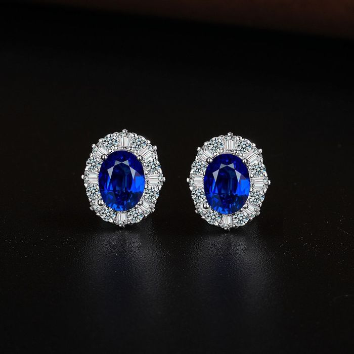 High Quality Gem Necklace Earring Ring Chain Fashion Jewelry for Women Wedding Birthday Gift