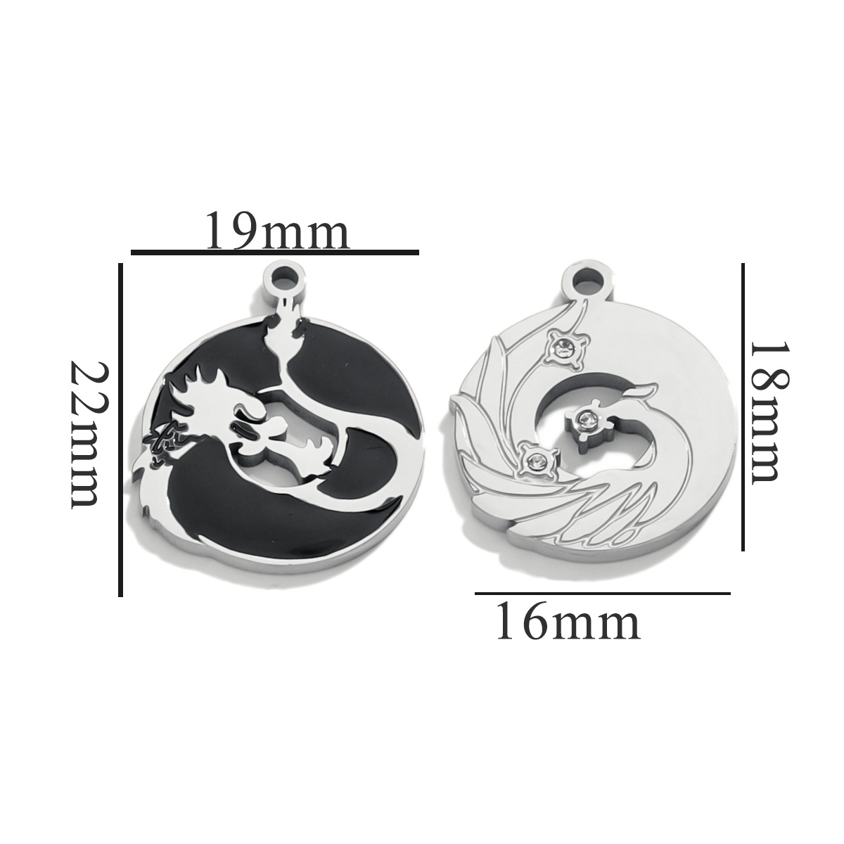 Fashion Best Friends Pendants Heart Enamel Metal Charms DIY Making Bracelets Necklace Women Jewelry Gifts