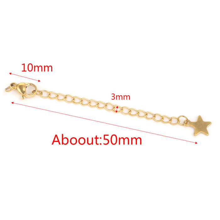 Stainless Steel Extended Extension Tail Chain Lobster Clasps for Necklace Jewelry Making Findings DIY Necklace Extender
