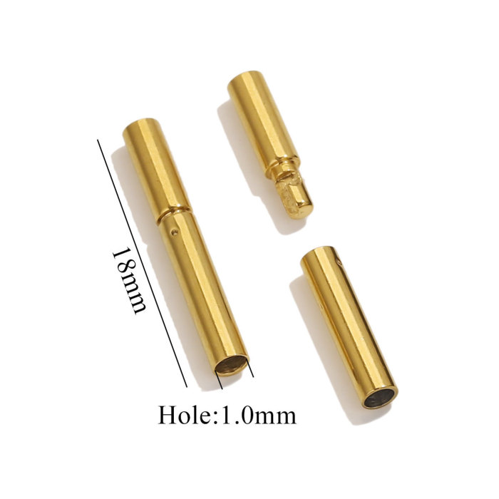 Stainless Steel Clasps Gold Silver Rose Gold Color Leather Cord End Connector for DIY Necklace Bracelet Jewelry Making