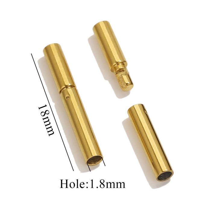 Stainless Steel Clasps Gold Silver Rose Gold Color Leather Cord End Connector for DIY Necklace Bracelet Jewelry Making