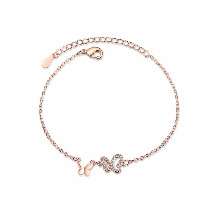 Fashion Crystal Zircon Butterfly Bracelet for Women Men Charms Party Gift Wedding Engagement Fashion Jewelry