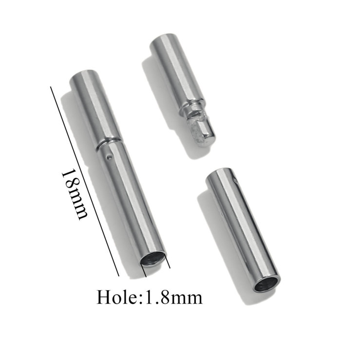 Stainless Steel Clasps Gold Silver Rose Gold Color Leather Cord End Connector for DIY Necklace Bracelet Jewelry Making