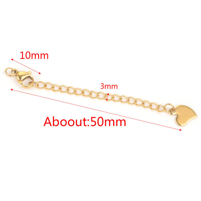 Stainless Steel Extended Extension Tail Chain Lobster Clasps for Necklace Jewelry Making Findings DIY Necklace Extender