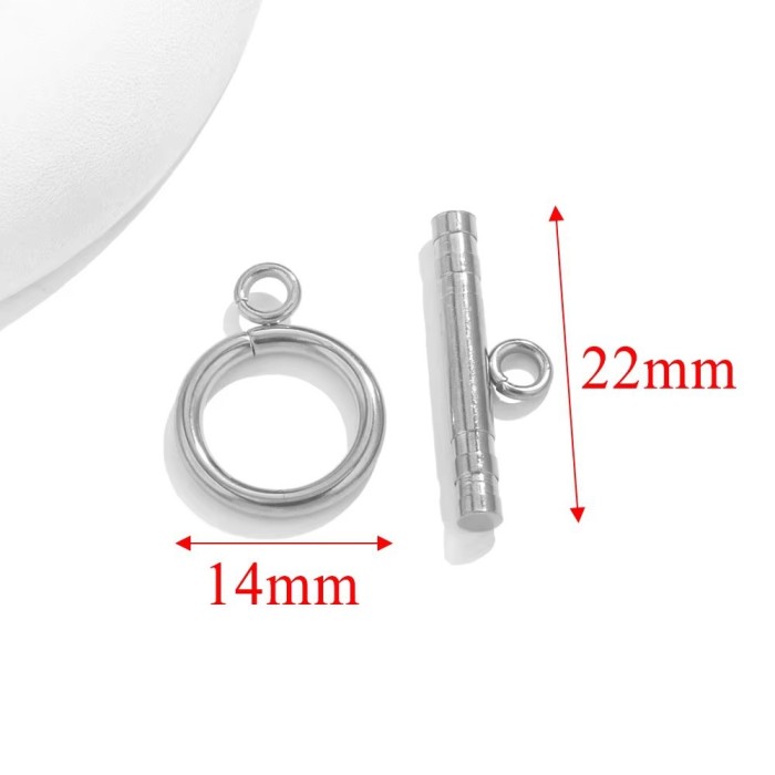 Stainless Steel OT Clasps Connectors for Bracelet Necklace DIY Toggle Clasps Buckle Jewelry Making Supplies Connector