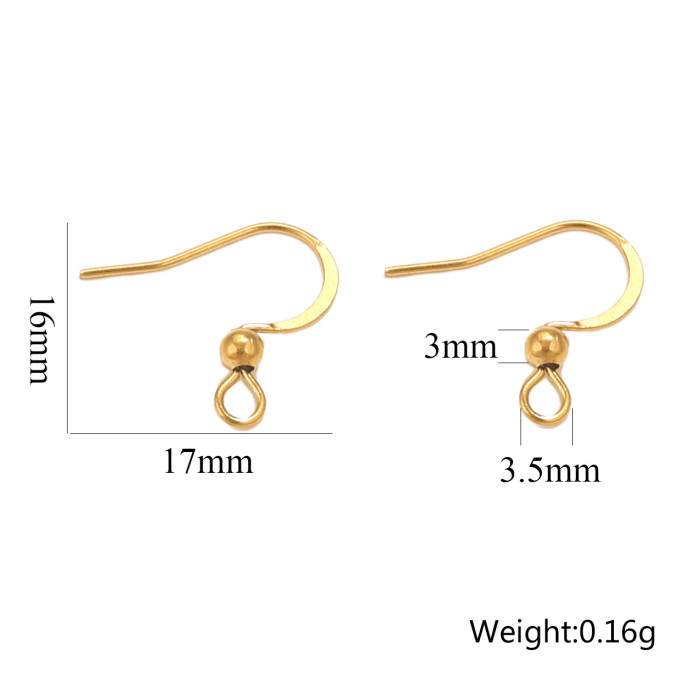 Stainless Steel Earrings Hook for Jewelry Making Hypoallergenic Women Dangle Cross Earring Clasps Fittings Diy Finding