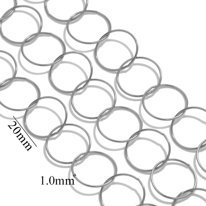 Stainless Steel DIY Chains Accessories Gold-plated Suitable for Making Necklaces Bracelets Jewelry Making Materials Wholesale