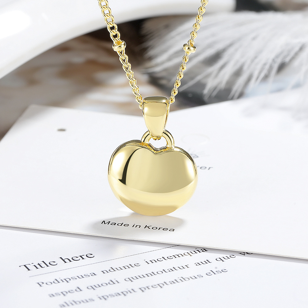 New Ladies Fashion Jewelry High Quality Love Heart Pendant Necklaces for Women Gift
