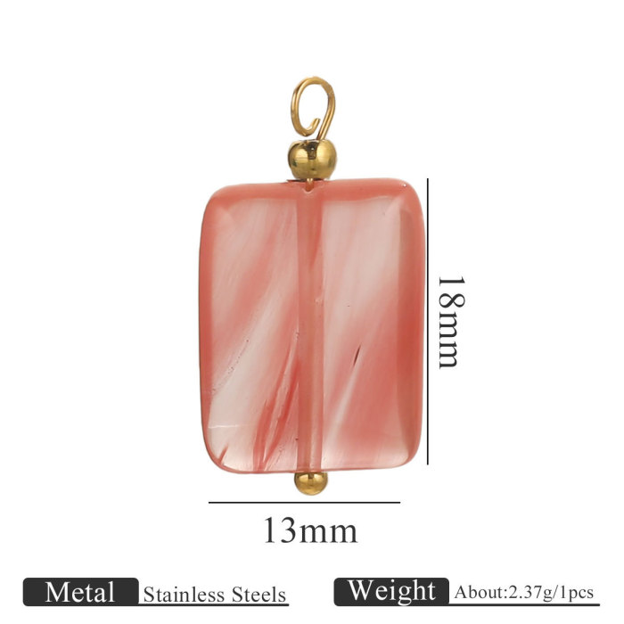 Handmade Stainless Steel Ball Pin Natural Stone Pendant Charms for DIY Earrings Necklace Jewellery Making Dangles