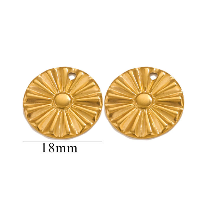 Stainless Steel Golden Classic Water Drop Irregular Charms Pendants for DIY Necklace Bracelet Earrings Jewelry Making