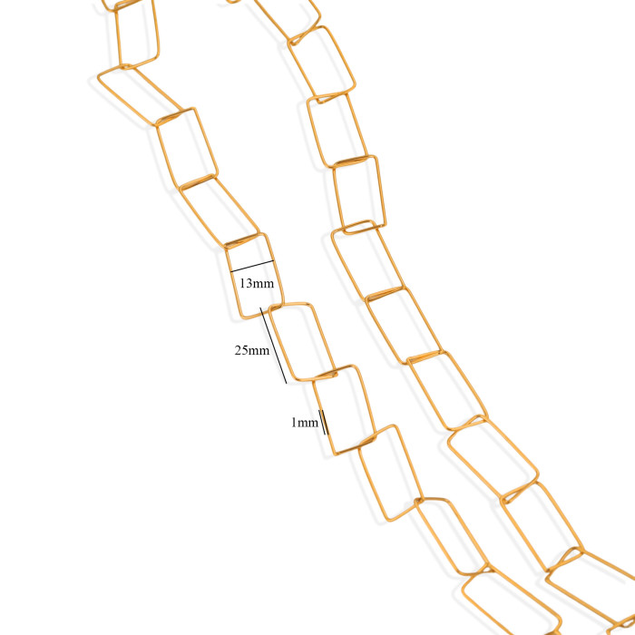 Stainless Steel DIY Chains Accessories Gold-plated Suitable for Making Necklaces Bracelets Jewelry Making Materials Wholesale